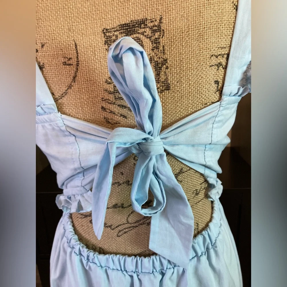 Lauren conrad NWOT baby blue lace dress size medium - Picture 11 of 16